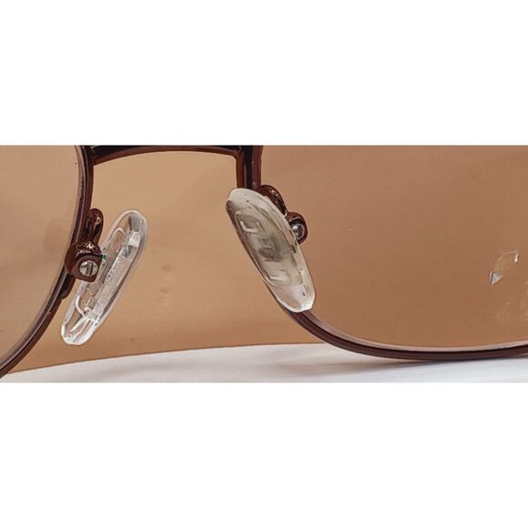 Modern Art Eyeglasses Frames A357 Brown 54-17-140 Metal and Rhinestone Frames - Picture 12 of 16